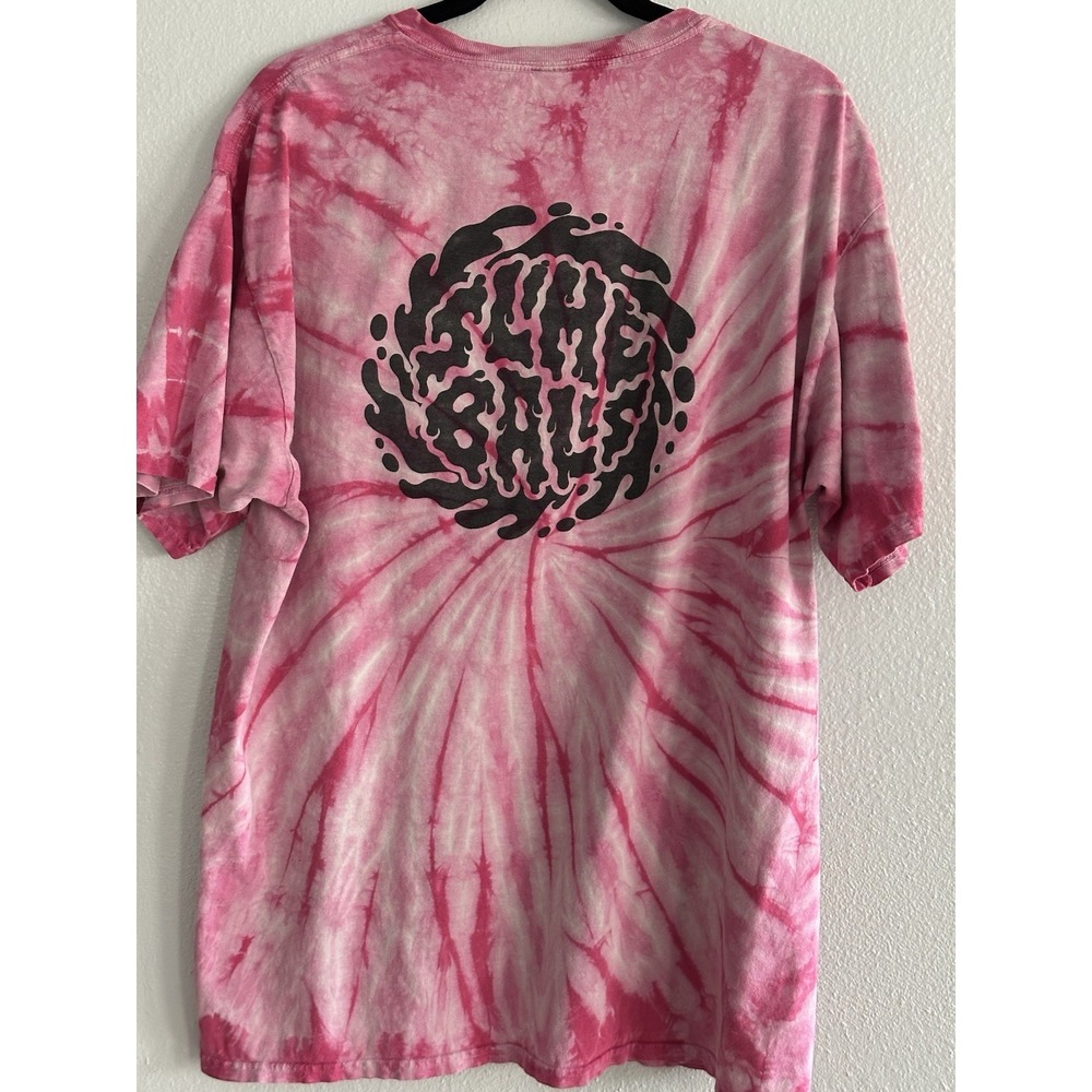 Skateboard Graphic T-Shirt SLIME BALLS NHS Pink Tie Dye XL 90s Style - Picture 6 of 10